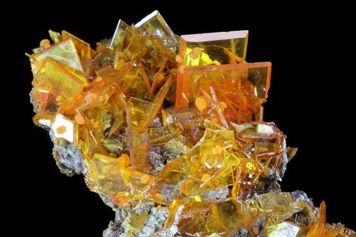 Wulfenite Crystal Cluster - Rowley Mine, AZ #76852